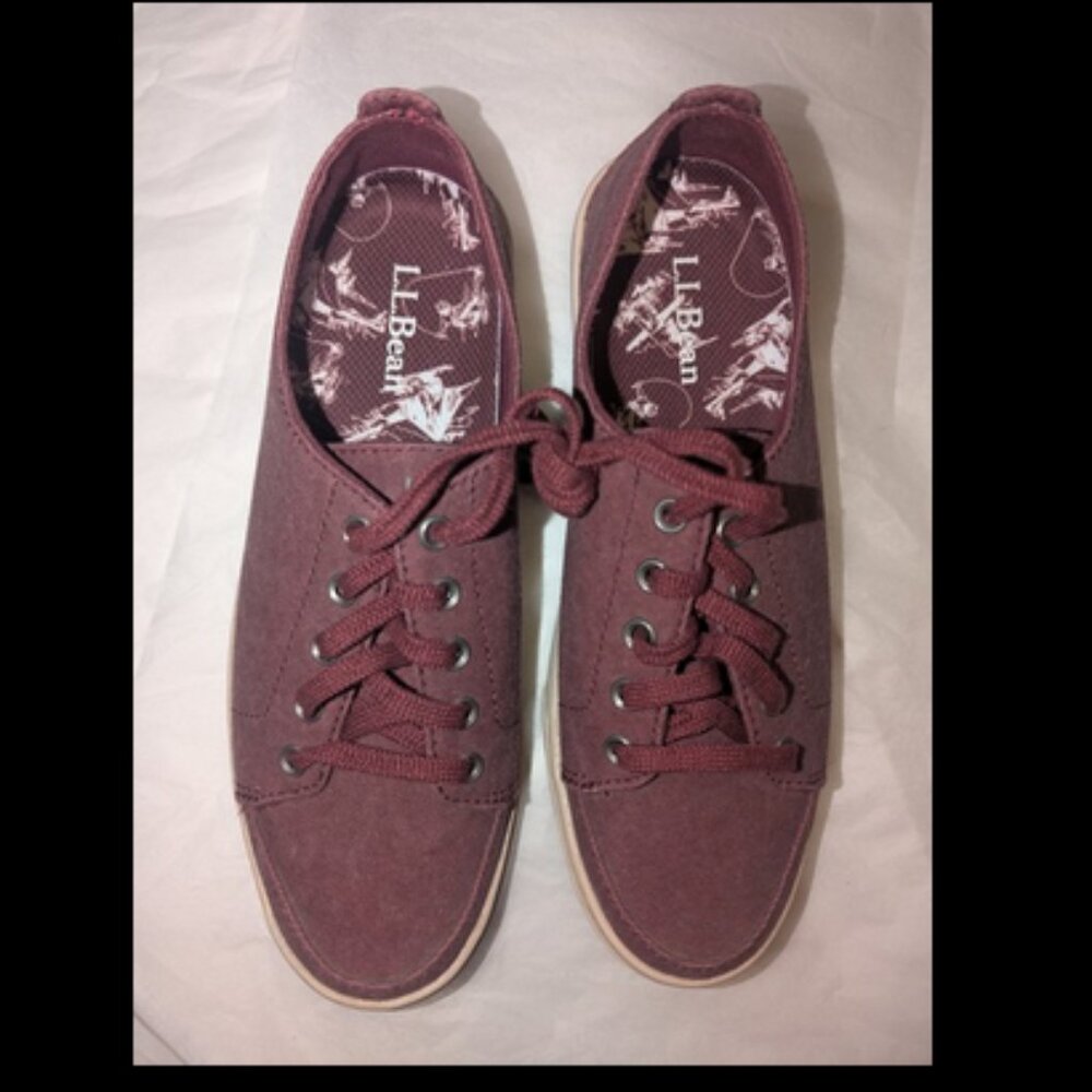 L.L. Bean | Women’s Campside Oxford Canvas Maroon Shoes Size 6.5